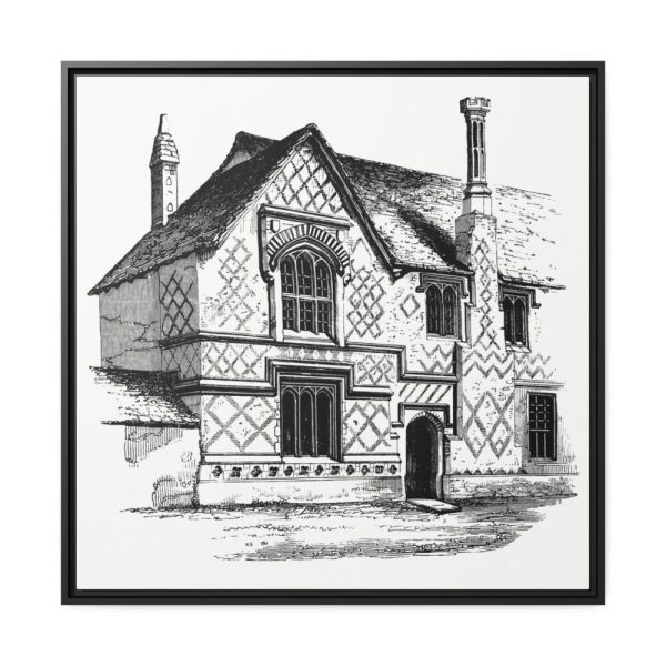 Residential Building by Gazette Des Beaux-Arts Framed Canvas