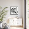 Residential Building by Gazette Des Beaux-Arts Framed Canvas