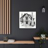 Residential Building by Gazette Des Beaux-Arts Framed Canvas