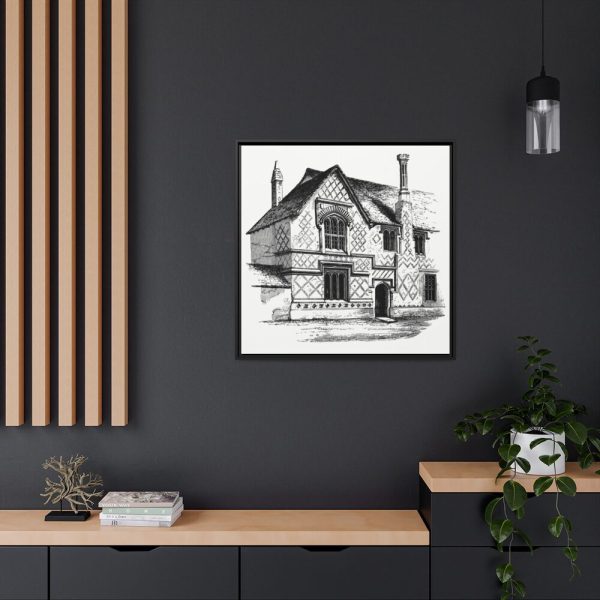 Residential Building by Gazette Des Beaux-Arts Framed Canvas