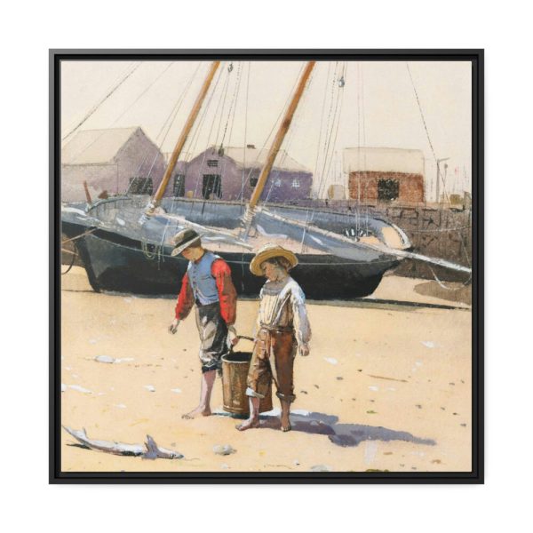 88302-6.jpg Basket of Clams by Winslow Homer Framed Canvas