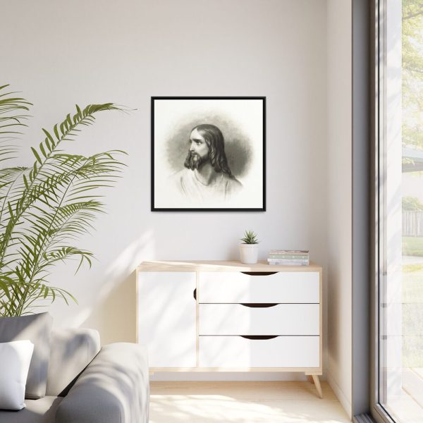 Jesus Christ Portrait by Rufus Wilmot Griswold Framed Canvas