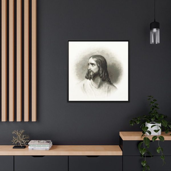 Jesus Christ Portrait by Rufus Wilmot Griswold Framed Canvas