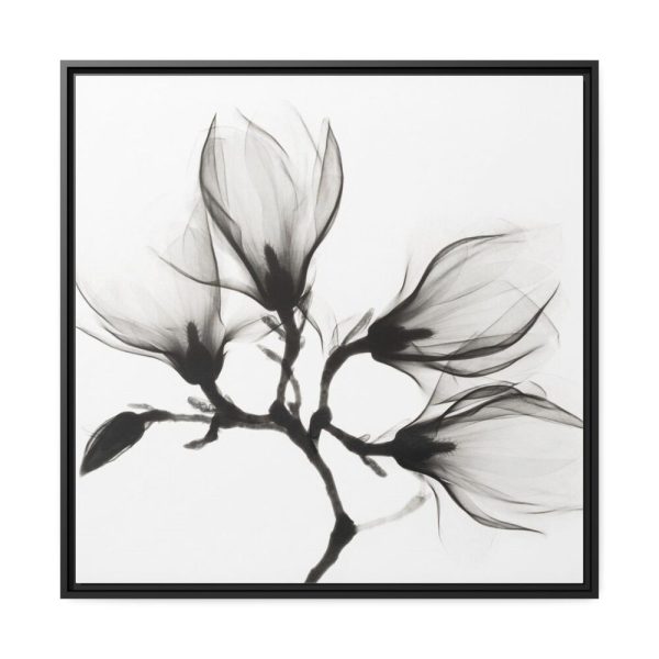 88302-66.jpg Magnolia Branch with Four Flowers Framed Canvas