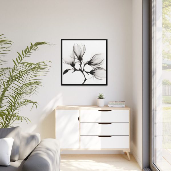 88302-68.jpg Magnolia Branch with Four Flowers Framed Canvas
