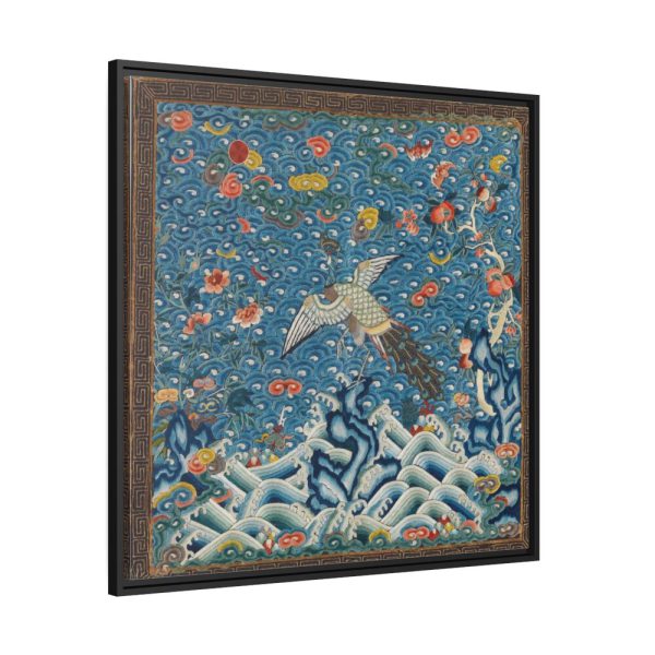 88302-70.jpg Rank Badge with Peacock Framed Canvas