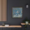 88302-74.jpg Rank Badge with Peacock Framed Canvas