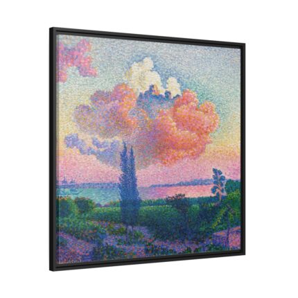 The Pink Cloud by Henri-Edmond Cross Framed Canvas