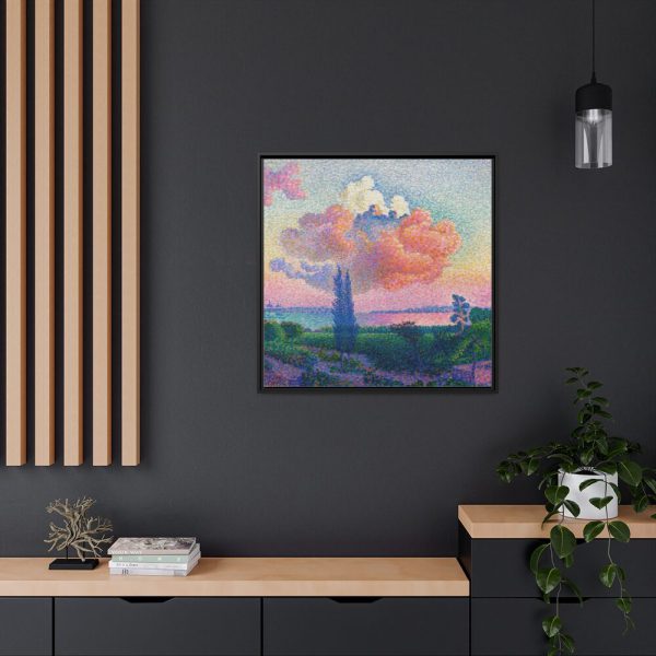 88302-84.jpg The Pink Cloud by Henri-Edmond Cross Framed Canvas