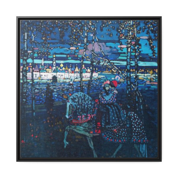 88302-91.jpg Riding couple by Wassily Kandinsky Framed Canvas