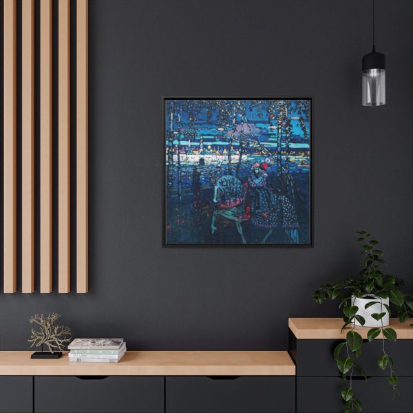 88302-94.jpg Riding couple by Wassily Kandinsky Framed Canvas