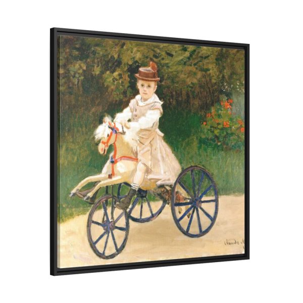 88302-95.jpg Jean Monet on His Hobby Horse by Claude Monet Framed Canvas