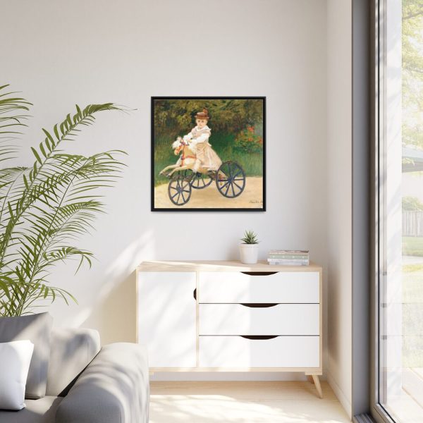 88302-98.jpg Jean Monet on His Hobby Horse by Claude Monet Framed Canvas