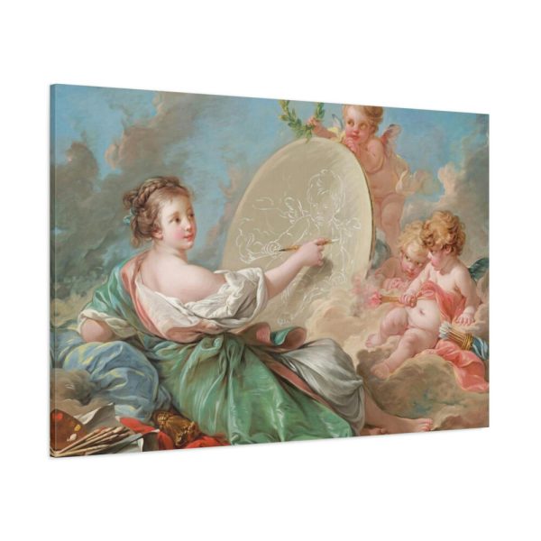 Allegory of Painting by François Boucher Standard Canvas