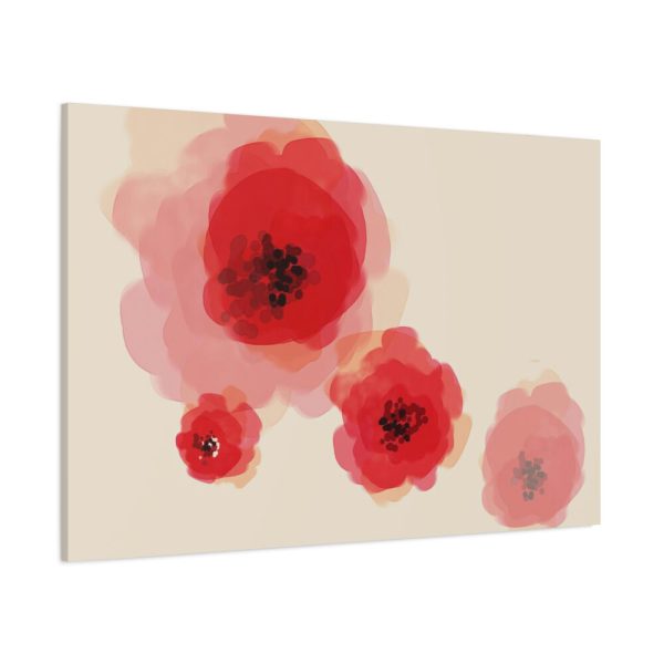 91638-110.jpg Red Flower Art Standard Canvas