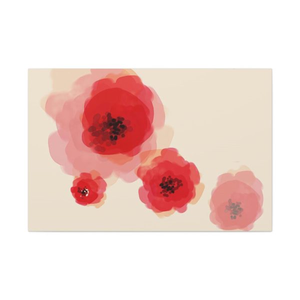 91638-111.jpg Red Flower Art Standard Canvas