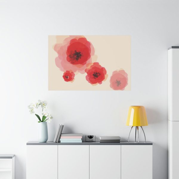 91638-112.jpg Red Flower Art Standard Canvas