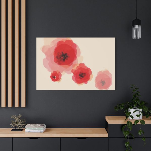 91638-113.jpg Red Flower Art Standard Canvas