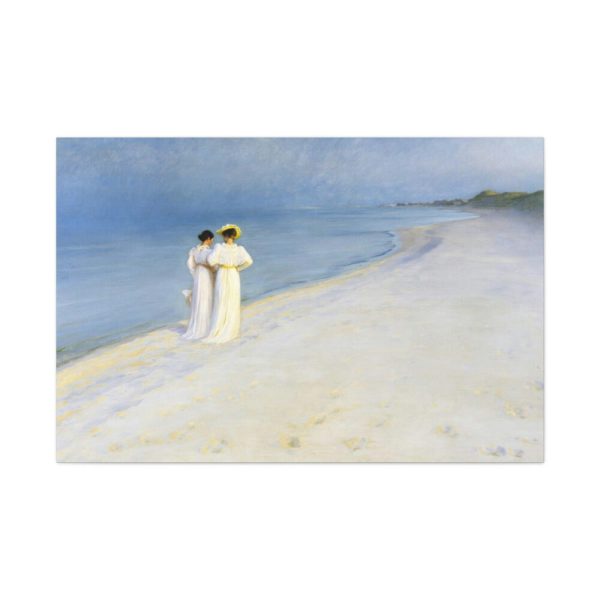 91638-116.jpg Summer evening on Skagen's Beach by Peder Severin Kroyer Standard Canvas