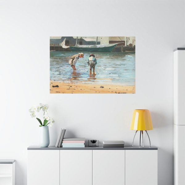 91638-127.jpg Boys Wading by Winslow Homer Standard Canvas