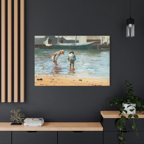 91638-128.jpg Boys Wading by Winslow Homer Standard Canvas