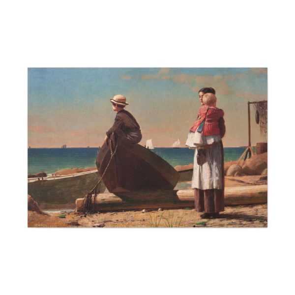 91638-131.jpg Dad's Coming by Winslow Homer Standard Canvas