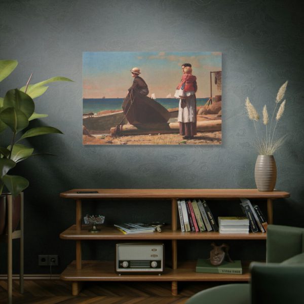 91638-134.jpg Dad's Coming by Winslow Homer Standard Canvas