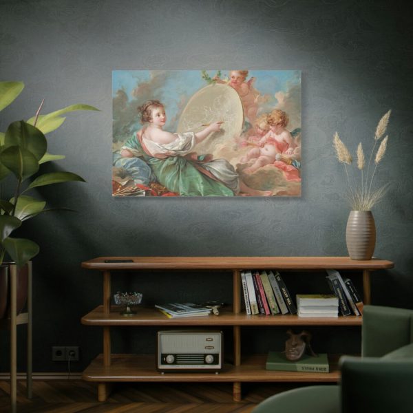 Allegory of Painting by François Boucher Standard Canvas