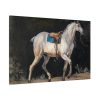 91638-15.jpg Saddled Gray Horse Walking by Jacques-Laurent Agasse Standard Canvas