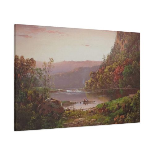 91638-155.jpg On Valley River Virginia by William Louis Sonntag Standard Canvas