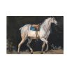 91638-16.jpg Saddled Gray Horse Walking by Jacques-Laurent Agasse Standard Canvas