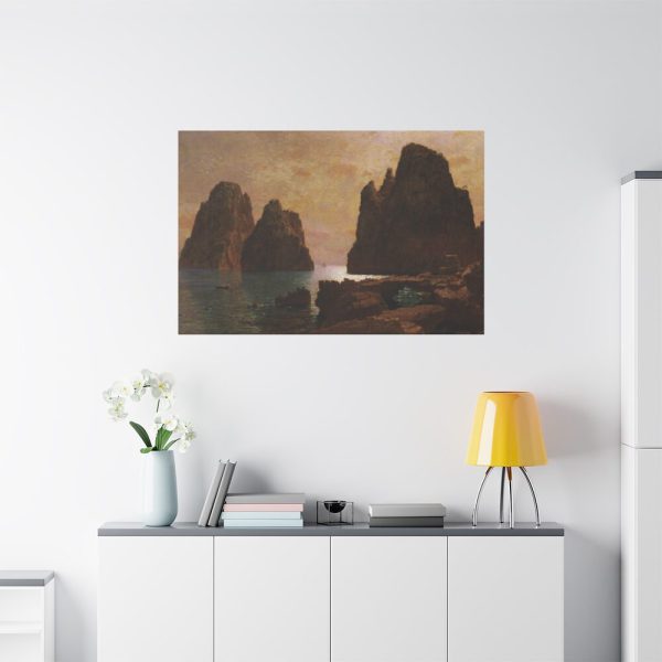 91638-167.jpg Isle of Capri, The Faraglioni by William Stanley Haseltine Standard Canvas