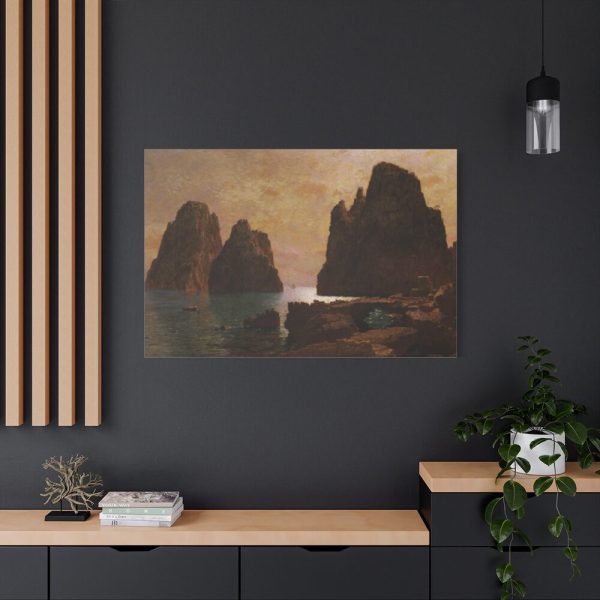 91638-168.jpg Isle of Capri, The Faraglioni by William Stanley Haseltine Standard Canvas