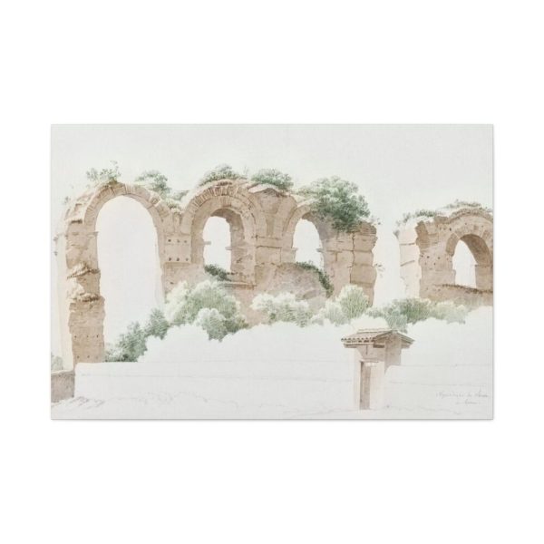 91638-191.jpg A Part of an Aqueduct in Rome by Joseph August Knip Standard Canvas