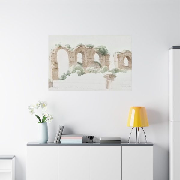 91638-192.jpg A Part of an Aqueduct in Rome by Joseph August Knip Standard Canvas