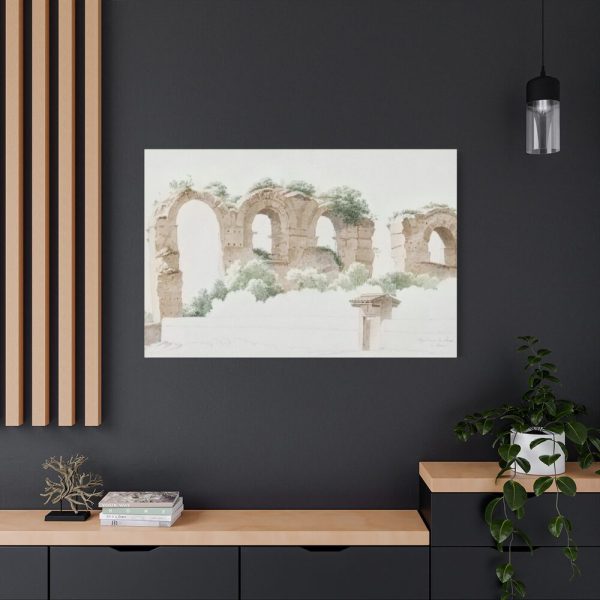 91638-193.jpg A Part of an Aqueduct in Rome by Joseph August Knip Standard Canvas