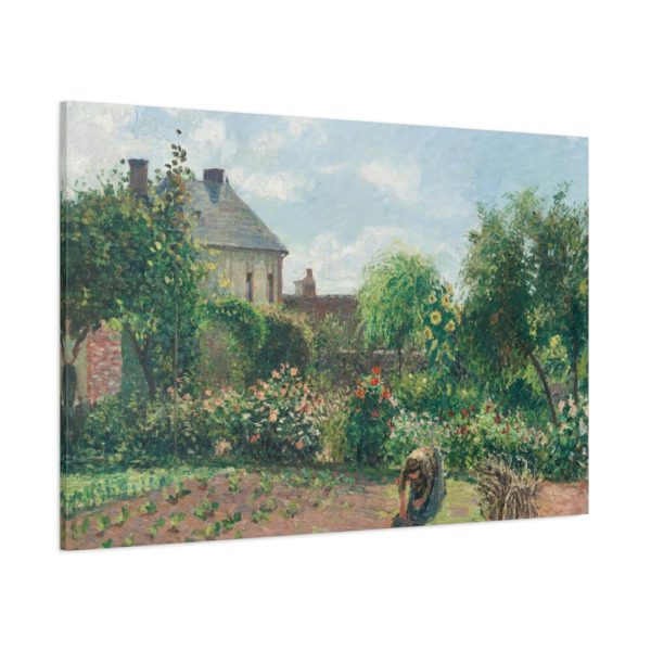 91638-20.jpg The Artist's Garden at Eragny by Camille Pissarro Standard Canvas