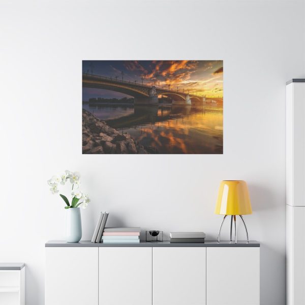 91638-207.jpg Bridge in Budapest, Danube River Standard Canvas