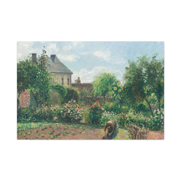 91638-21.jpg The Artist's Garden at Eragny by Camille Pissarro Standard Canvas