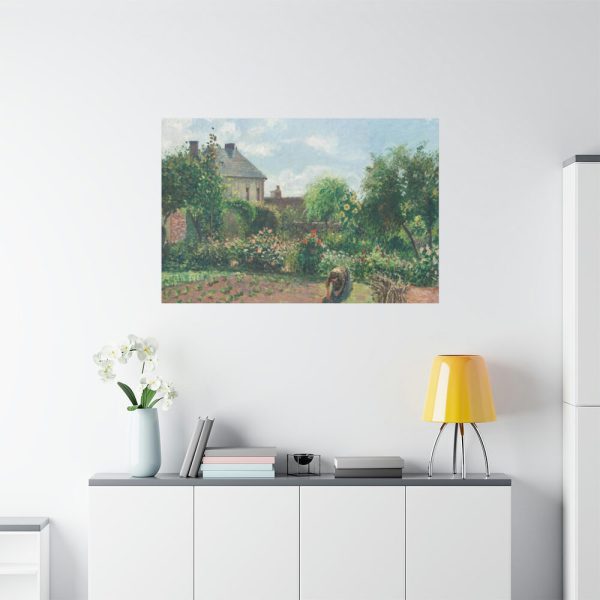 91638-22.jpg The Artist's Garden at Eragny by Camille Pissarro Standard Canvas