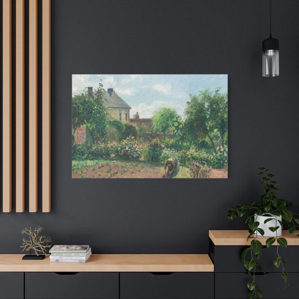 91638-23.jpg The Artist's Garden at Eragny by Camille Pissarro Standard Canvas