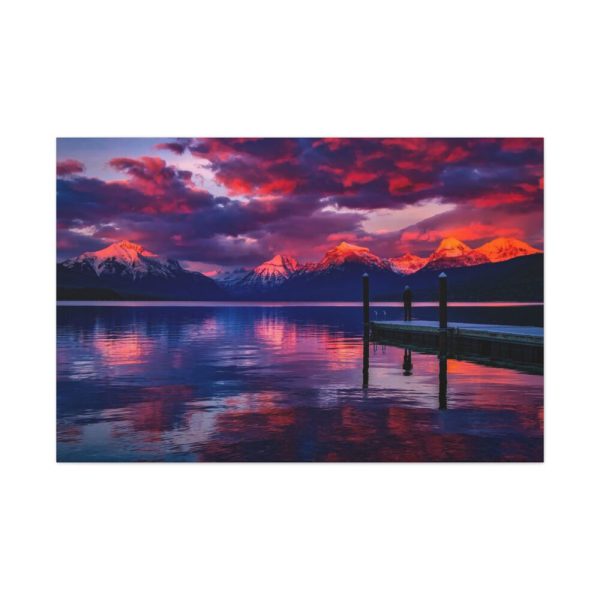 Lake McDonald Glacier National Park Montana Standard Canvas