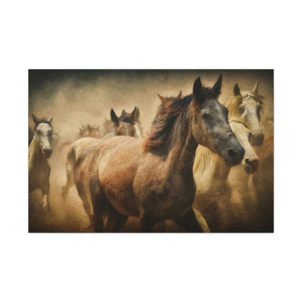 91638-26.jpg Herd of Horses Standard Canvas
