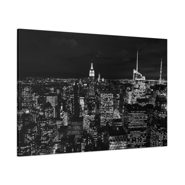 Black and White New York City Skyscraper Standard Canvas