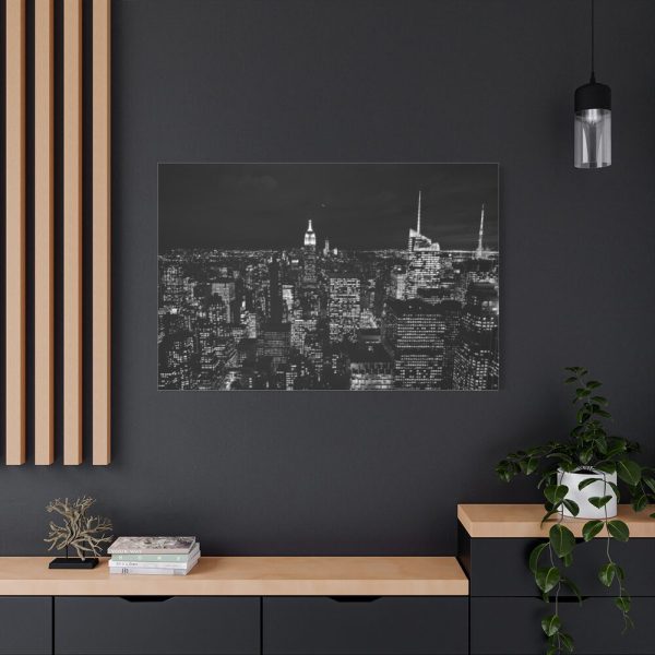 Black and White New York City Skyscraper Standard Canvas