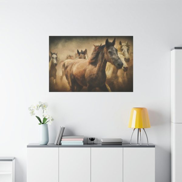 91638-27.jpg Herd of Horses Standard Canvas