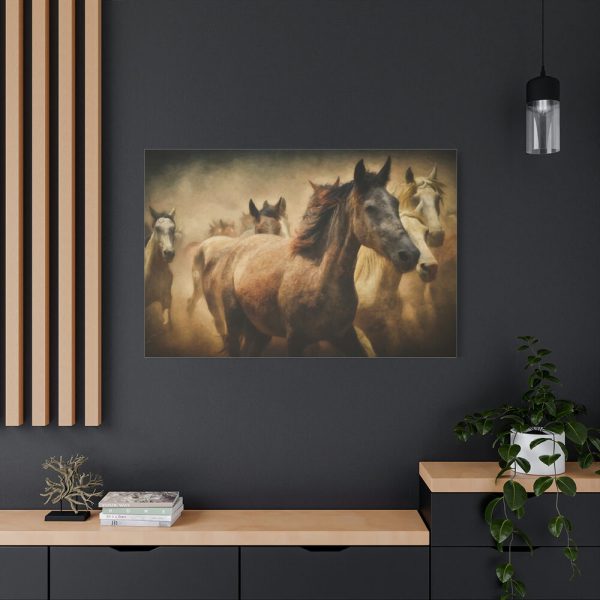 91638-28.jpg Herd of Horses Standard Canvas