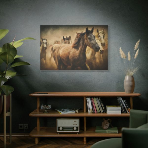 91638-29.jpg Herd of Horses Standard Canvas