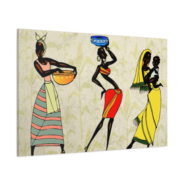 Woman Ethic African People Standard Canvas