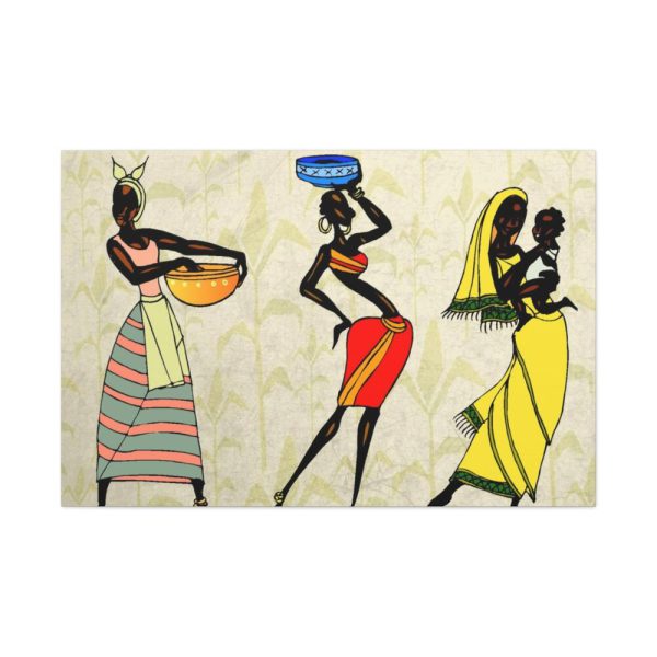 Woman Ethic African People Standard Canvas